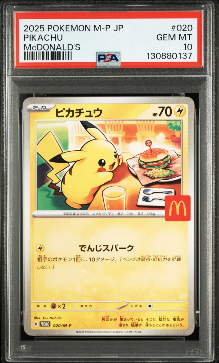 Collectible Individual Grade 10 Pikachu Pokémon TCG Card Games in