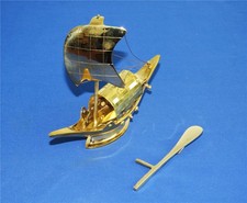 Staatsgeschenk Bangladesch Messing Modell Fischer Boot Skulptur Segelboot