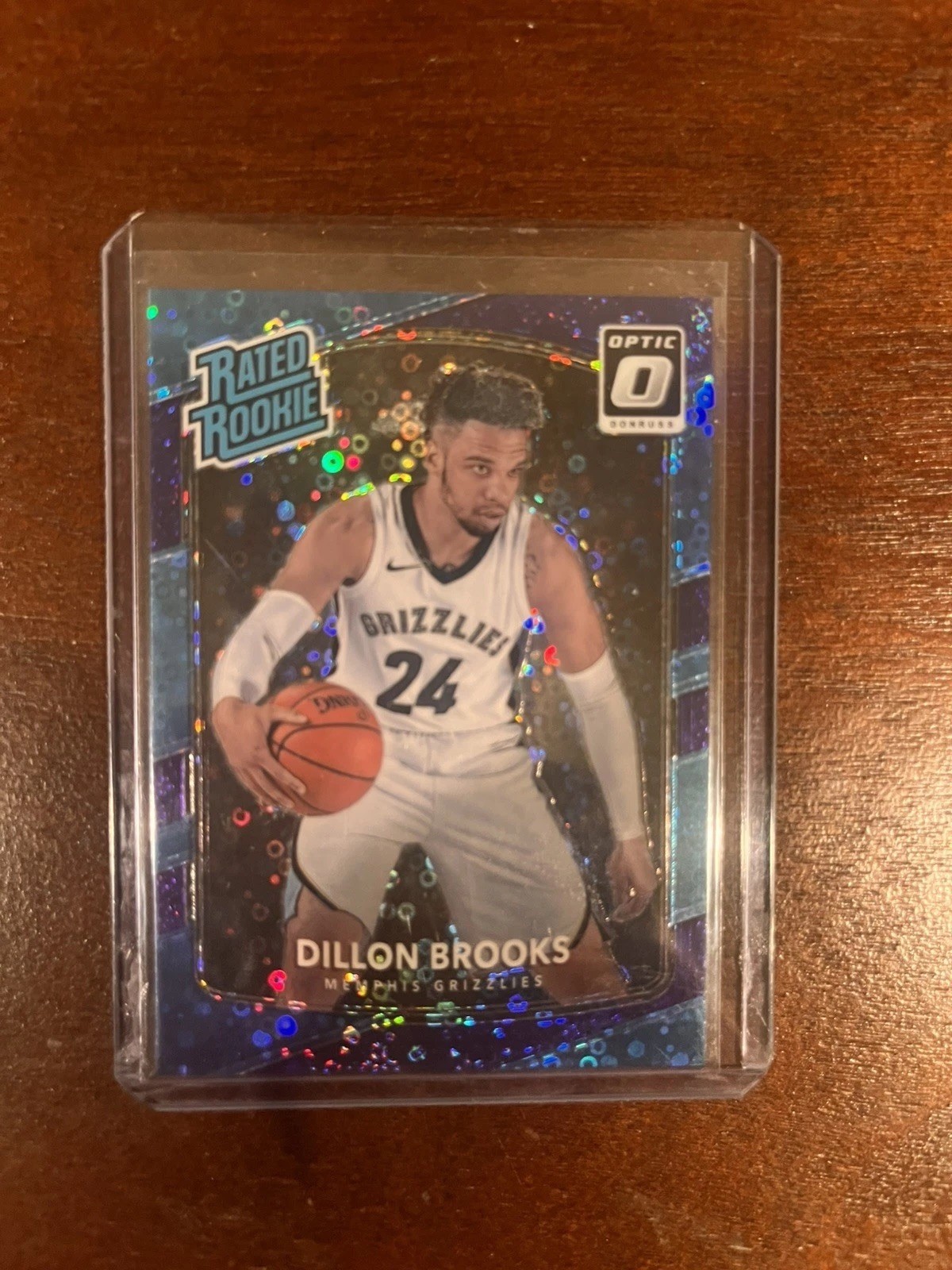 DILLON BROOKS /155 Fast Break Purple Rated Rookie RC 2017-18 Optic Card #152