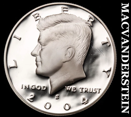 2004-S Silver Kennedy Half Dollar-Choice Gem Proof Lustrous No Reserve #i4571