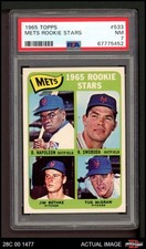 1965 Topps #533 Tug McGraw Mets Rookies ROOKIE SHORT-PRINT PSA 7 - NM