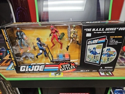 MASS DEVICE SET 1 DVD BATTLES —GI JOE Snake Eyes Baroness Wet Suit Cobra Trooper