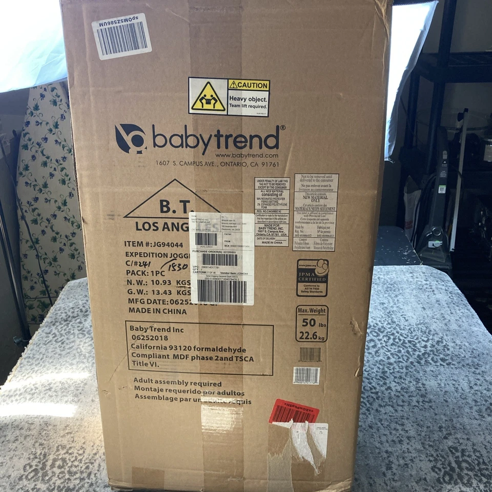 Baby Trend Expedition Jogger Folding Jogging Stroller Bubble Gum New Sealed - Image 3 of 4