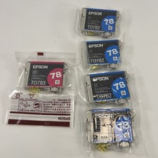 Set 5Genuine Epson 78 T0782 Cyan And T0783 Magenta