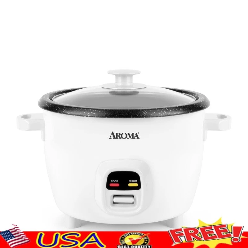 20-Cup Electric Rice Cooker Nonstick Steamer Basket One-Touch Keep Warm Function
