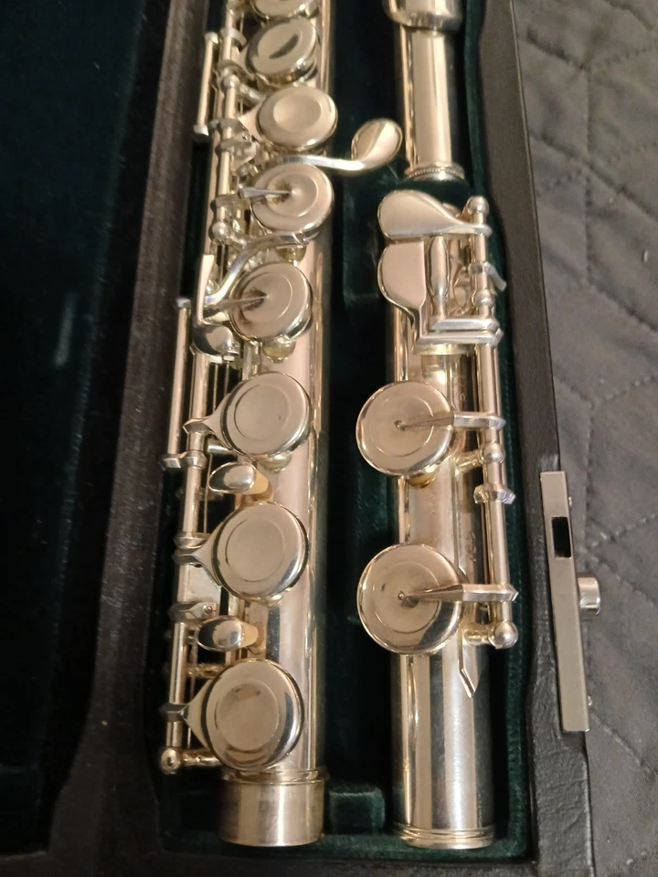 Pearl Flöte PF 765 Querflöte, Quantz Serie Schülerflöte Vollsilber Incl. Tasche - Bild 3 von 4