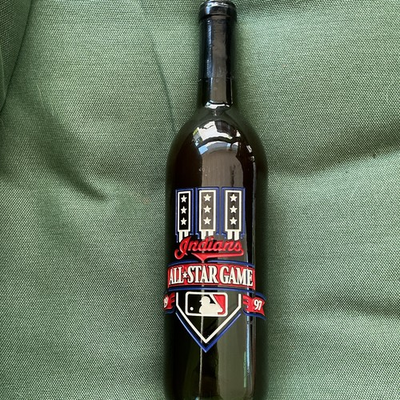 #ad Black Ridge Cellars 1995 Cabernet Sauvignon 750ml Indians All Star Game Label $15.00