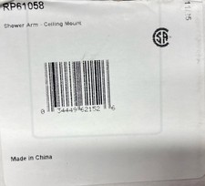 DELTA RP61058 Ceiling Mounted Shower Arm And Flange,Chrome NEW 