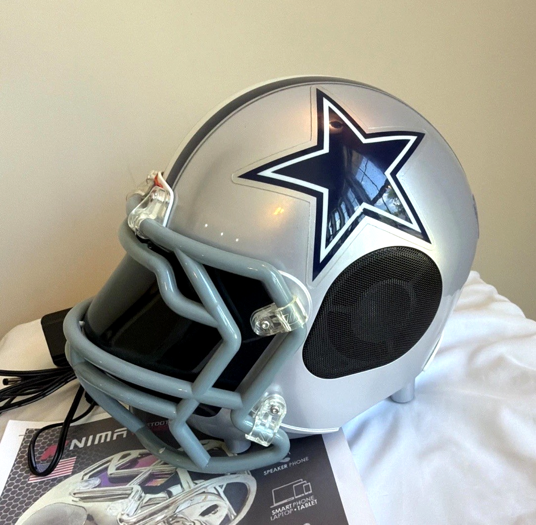 Rare Nima NFL Dallas Cowboys Rechargeable Bluetooth Helmet Speaker w/  Subwoofer | eBay
