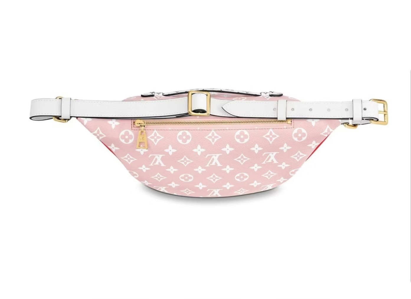 LV Louis Vuitton Bumbag Fanny Pack Giant Monogram Red Pink White M44574 NOS image 3