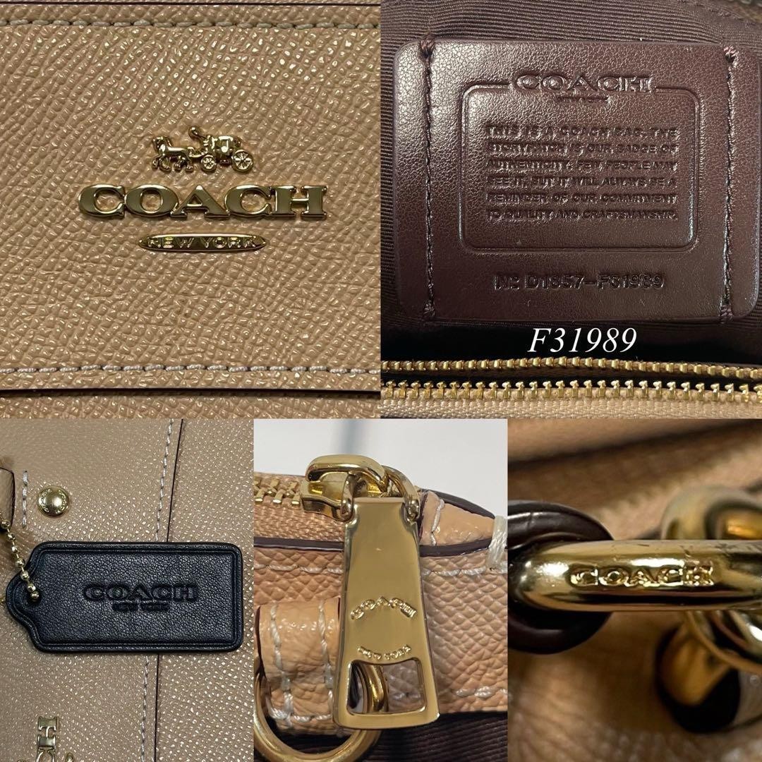 Level COACH 31989 Brook Carryall 2way Handbag Shoulder Bag Leather Handheld Cro thumbnail 10