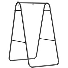 Outsunny Hammock Chair Stand Only, Hanging Chair Stand, 150 KG Load, Black