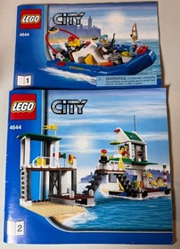 LEGO CITY 4644 Marina Retired Set/Beach/Surfing/Scuba Diver/Windsurf