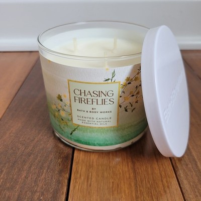 1 Bath & Body Works CHASING FIREFLIES Large 3-Wick Scented Candle 14.5 oz