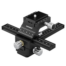 Macro Focusing Rail Slider with Quick Release Plate Compatible DSLR Camera 4-Way