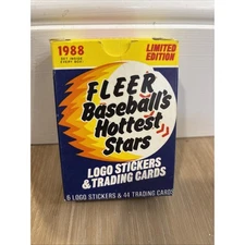 1988 Fleer Baseball’s Hottest Stars 44 Card Set New Open Box Revco Branding