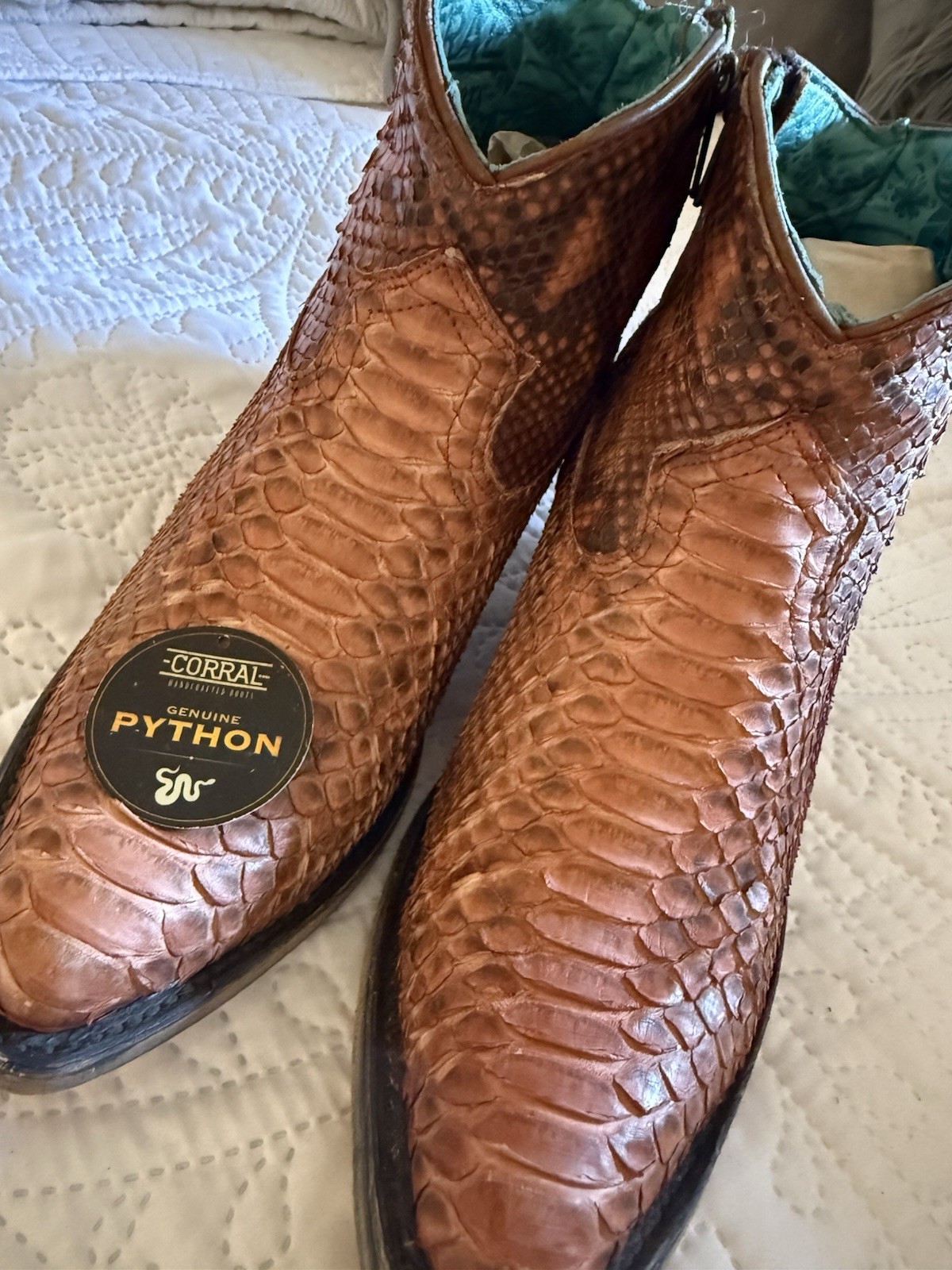 Corral Women's Python Leather Boots - image 9