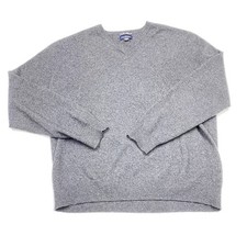 Club Room Sweater Men's M Gray Estate Cashmere V-neck