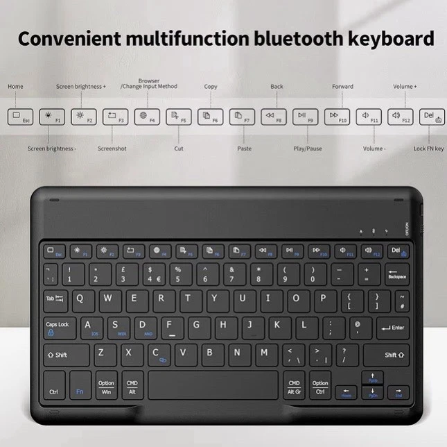 Easyacc bluetooth keyboard ultra slim wireless keyboard quiet portable design - Image 3 of 4