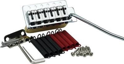 Guyker Guitar Tremolo Bridge with Brass Roller Saddle String Space 10.5mm & B...