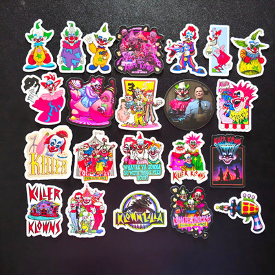 Killer Klowns From Outer Space Inspired Stickers Horror Decals Shorty Clowns