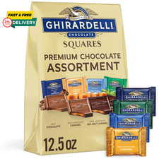 Premium Chocolate Assortment SQUARES, 12.5 Oz Bag Variety Pack of Milk, Dark, Mi