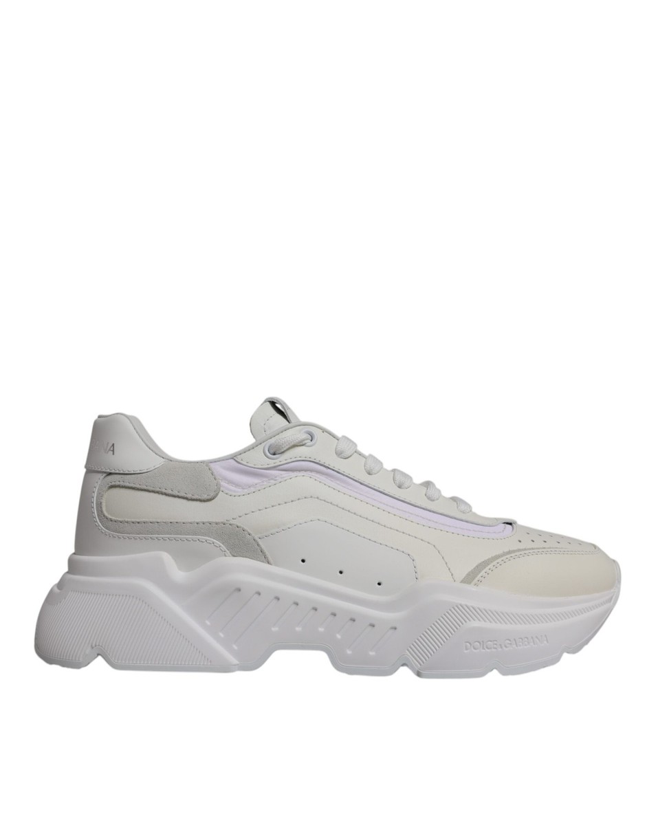 スニーカー DOLCE & GABBANA Men Sneakers White 1 CS2288A5355 8B930 Dolce Gabbana Elegant White Leather Men's Sneakers - Walmart.com