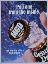 1995 Miller Genuine Draft MGD The World's A Very Cool Place Original Print Ad