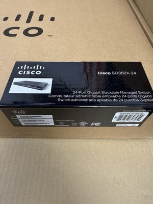 Cisco SG350X-24P 24-Port Gigabit PoE Stackable Managed Switch