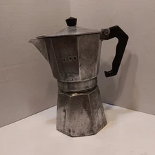 Vintage Bialetti Crusinallo Moka Express Stovetop Espresso Coffee Maker Italy