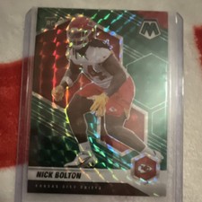 Panini 2021 Mosaic Nick Bolton Chiefs Rookie Green Mosaic Prizm #366