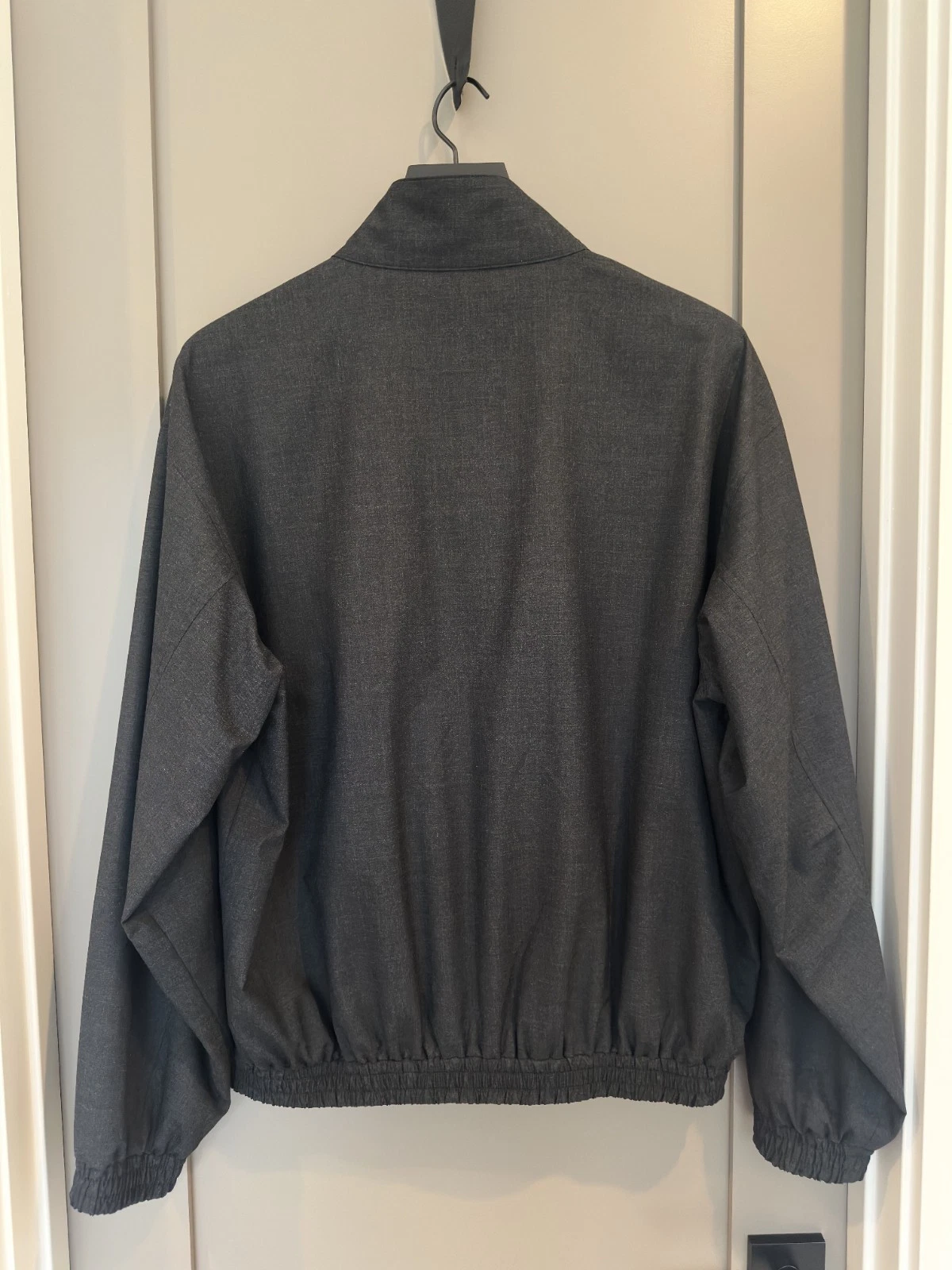 Auralee Ultra Fine Tropical Wool Zip Blouson Charcoal 5 NWT Harrington SS26 image 8