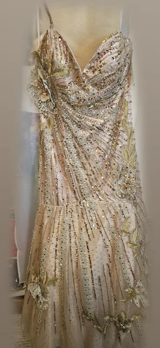 beaded evening gown products for sale