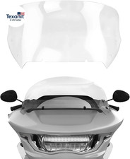 Clear 12" Wave Windshield Windscreen Compatible for Harley Road Glide CVO/SE FLT