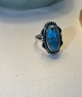 Vintage Size 7 Silver 925 Turquoise Ring