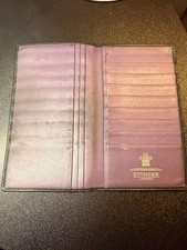 ETTINGER Long Wallet Leather Purple