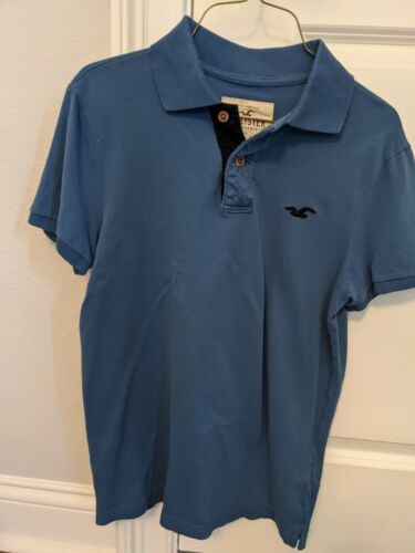 Hollister Men's Polo Shirt Blue size S Small - image 1