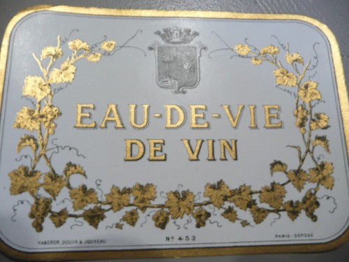 étiquette ancienne EAU- DE- VIE DE VIN - Imagen 2 de 2