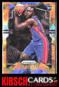 Sekou Doumbouya 2019-20 Panini Prizm #261 Prizms Orange Ice Detroit Pistons