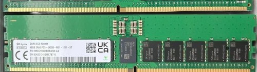 SK Hynix 48GB DDR5 6400 Server EC8 RDIMM RAM 2Rx8 PC5-6400B-RE1-1211-XT 288pin