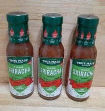 3CT TRUE MADE FOODS Original Veracha Vegetable Sriracha SPICY  SWEET NO.SUGAR 9z