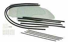 Empi 9763 Cal-look One Piece Window Kit W Glue-in Scrapers For Type 1 1965-up