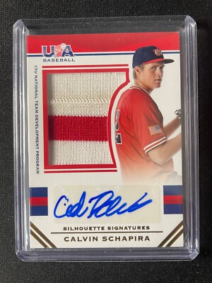 2017 Panini USA Stars & Stripes Calvin Schapira Autographed Patch #16/25!!!
