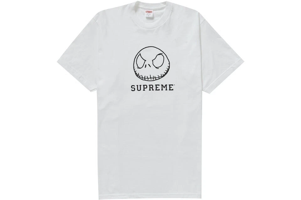 supreme faces tee white