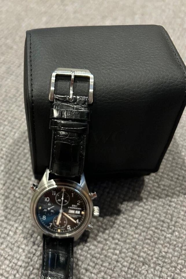IWC 3713 PILOT DOPPEL CHRONOGRAPH, SPLIT TIME, DAY DATE, SCHÖNER ZUSTAND! - Bild 2 von 4