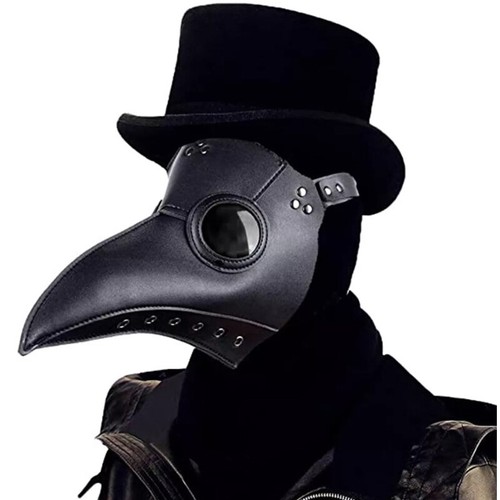 Plague Doctor Mask Long Nose Bird Beak Halloween Scary Costume Props