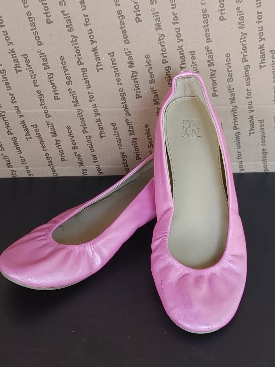 NY C New York Co Ballet Flats Shoes Barbie Pink Sz 7 Womens USED