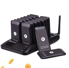 TD157 Restaurant Pager Food Truck Coasters Buzzer Pager Receiver Calling System