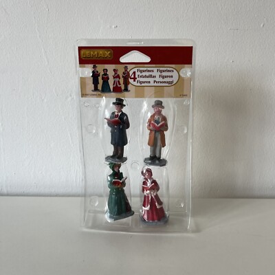 Lemax 4er Set Caroler Figuren Weihnachten Harmonie Zubehör Urlaub 2007 Neu
