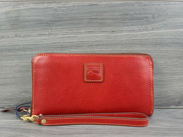 florentine large zip around wristlet